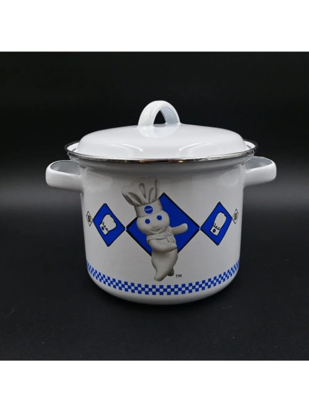 Pillsbury Doughboy Pots With Lid Set Of 3 Vintage 90s